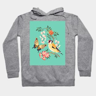 Goldfinch and Butterfly Hoodie